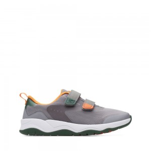 Chlapecké Tenisky Clarks Clowder Race Šedé | CZ-028139