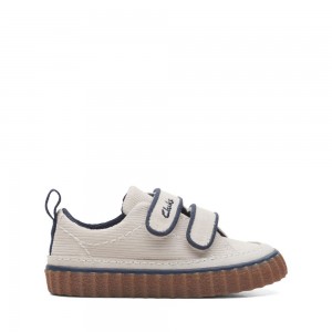 Chlapecké Tenisky Clarks River Tor Toddler Bílé | CZ-361728