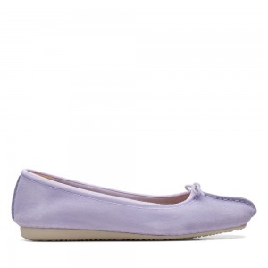 Dámské Baleríny Clarks Freckle Ice Fialové | CZ-097821