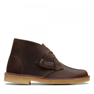 Dámské Kotníkové Boty Clarks Originál Desert Boot Tmavě Hnědé | CZ-645389