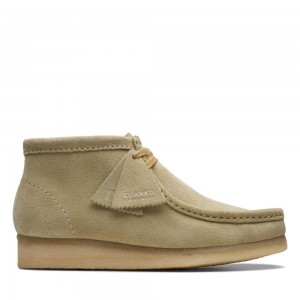 Dámské Kotníkové Boty Clarks Wallabee Boot Hnědé | CZ-086142