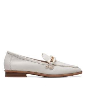 Dámské Loafers Clarks Sarafyna Iris Bílé | CZ-431569