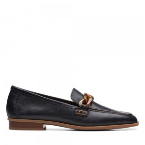 Dámské Loafers Clarks Sarafyna Iris Černé | CZ-168270