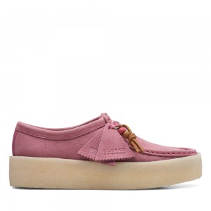 Dámské Obuv Clarks Wallabee Cup Růžové | CZ-256139