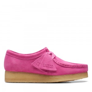 Dámské Obuv Clarks Wallabee Růžové | CZ-156240