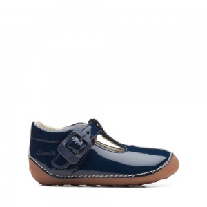 Dívčí Obuv Clarks Tiny Beat Toddler Tmavě Blankyt | CZ-514023