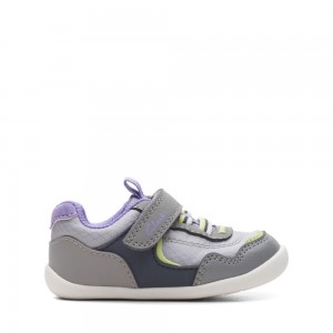 Dívčí Tenisky Clarks Roamer Sport Toddler Šedé | CZ-960127