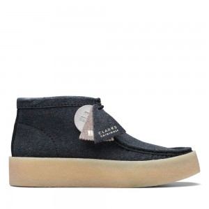 Pánské Boty Clarks Wallabee Cup Boot Černé | CZ-268410