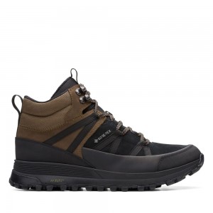 Pánské Kotníkové Boty Clarks ATL Trek Rise GORE-TEX Černé | CZ-875046