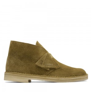 Pánské Kotníkové Boty Clarks Originál Desert Boot Zelene | CZ-452610