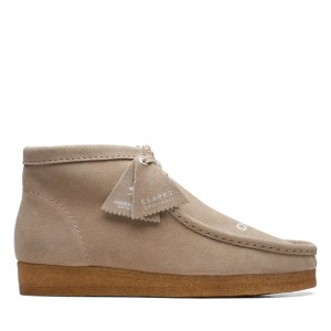 Pánské Kotníkové Boty Clarks Wallabee Boot Béžový | CZ-568029