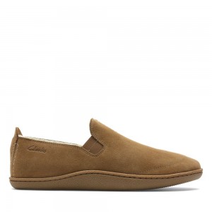 Pánské Loafers Clarks Home Mocc Hnědé | CZ-617238