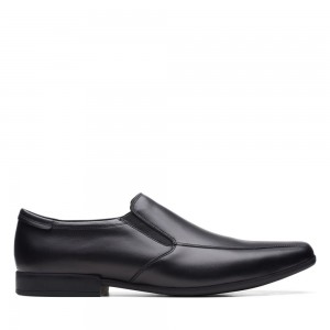 Pánské Loafers Clarks Sidton Edge Černé | CZ-265014