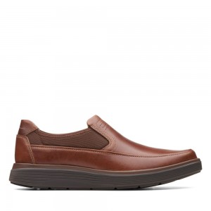 Pánské Loafers Clarks Un Abode Go Tmavě Hnědé | CZ-610235