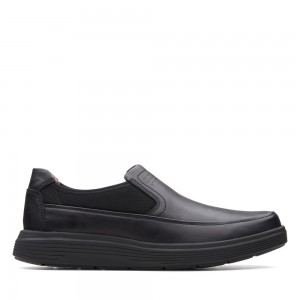 Pánské Loafers Clarks Un Abode Go Černé | CZ-174895