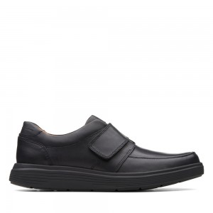 Pánské Loafers Clarks Un Abode Strap Černé | CZ-164352