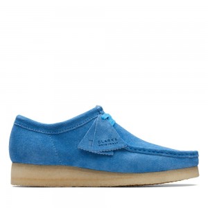 Pánské Obuv Clarks Wallabee Světle Blankyt | CZ-567401