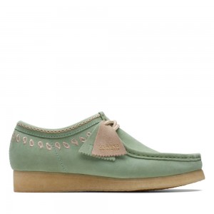 Pánské Obuv Clarks Wallabee Zelene | CZ-573086