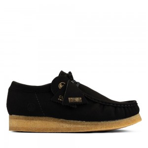 Pánské Obuv Clarks Wallabee Černé | CZ-507284