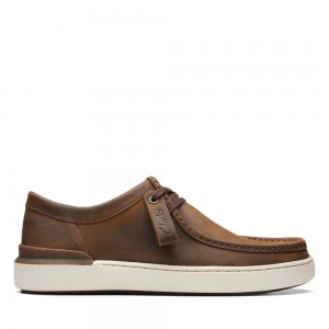 Pánské Tenisky Clarks Court Lite Wally Hnědé | CZ-869234