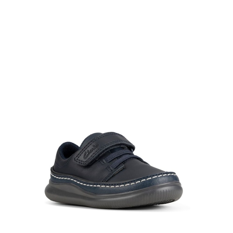 Chlapecké Obuv Clarks Crest Aero Toddler Tmavě Blankyt | CZ-524931