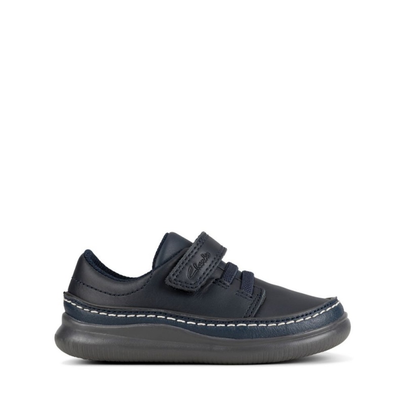 Chlapecké Obuv Clarks Crest Aero Toddler Tmavě Blankyt | CZ-524931