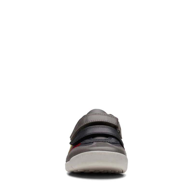 Chlapecké Obuv Clarks Den Stripe Černé | CZ-195648