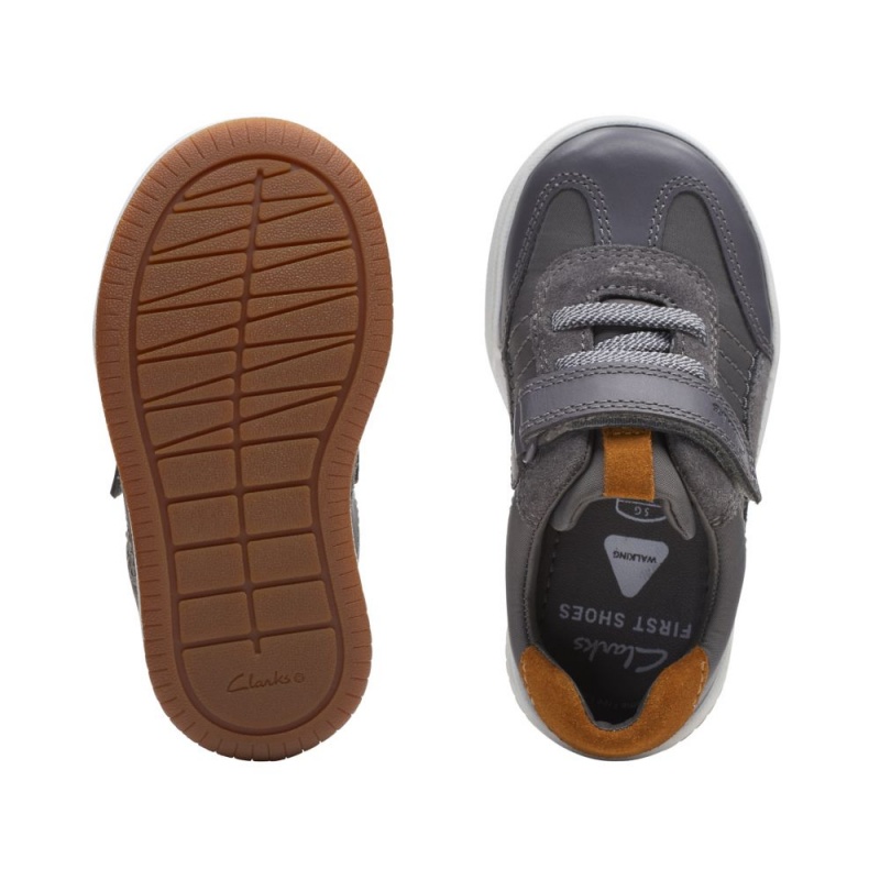 Chlapecké Obuv Clarks Fawn Family Toddler Šedé | CZ-574380