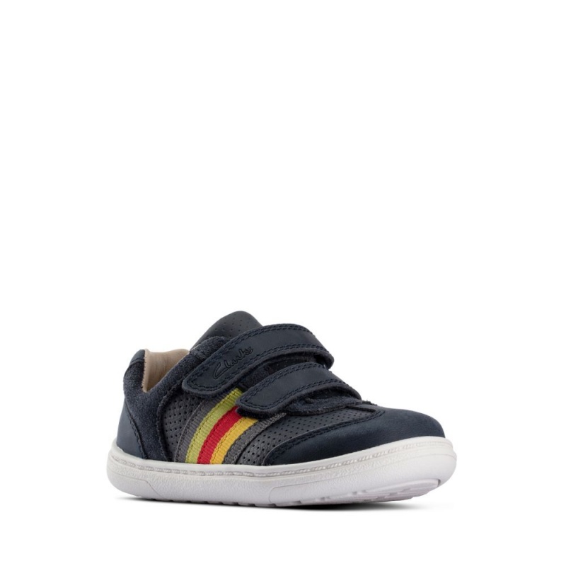 Chlapecké Obuv Clarks Flash Beau Toddler Tmavě Blankyt | CZ-283705