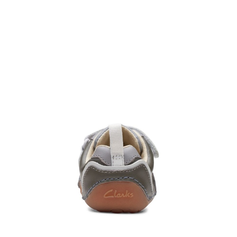 Chlapecké Obuv Clarks Tiny Print Toddler Šedé | CZ-810792