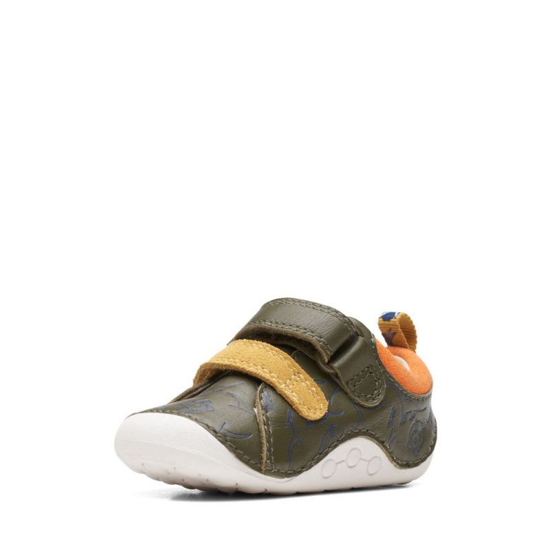 Chlapecké Obuv Clarks Tiny Rex Toddler Hnědožlutý | CZ-387012