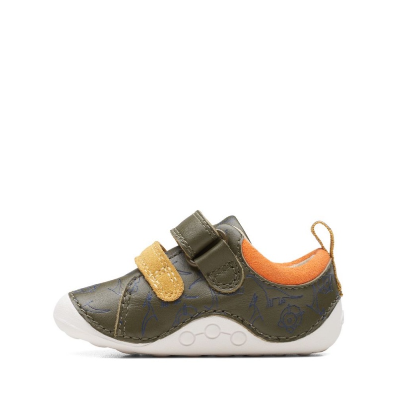 Chlapecké Obuv Clarks Tiny Rex Toddler Hnědožlutý | CZ-387012