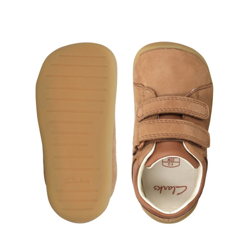 Chlapecké Plátěné Boty Clarks Roamer Craft Toddler Hnědé | CZ-148670