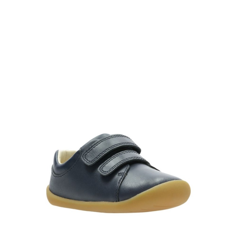 Chlapecké Plátěné Boty Clarks Roamer Craft Toddler Tmavě Blankyt | CZ-064873