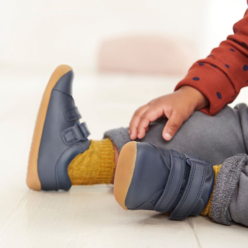 Chlapecké Plátěné Boty Clarks Roamer Craft Toddler Tmavě Blankyt | CZ-064873