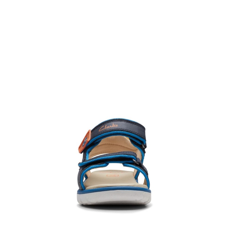 Chlapecké Sandály Clarks Roam Plane Tmavě Blankyt | CZ-307862