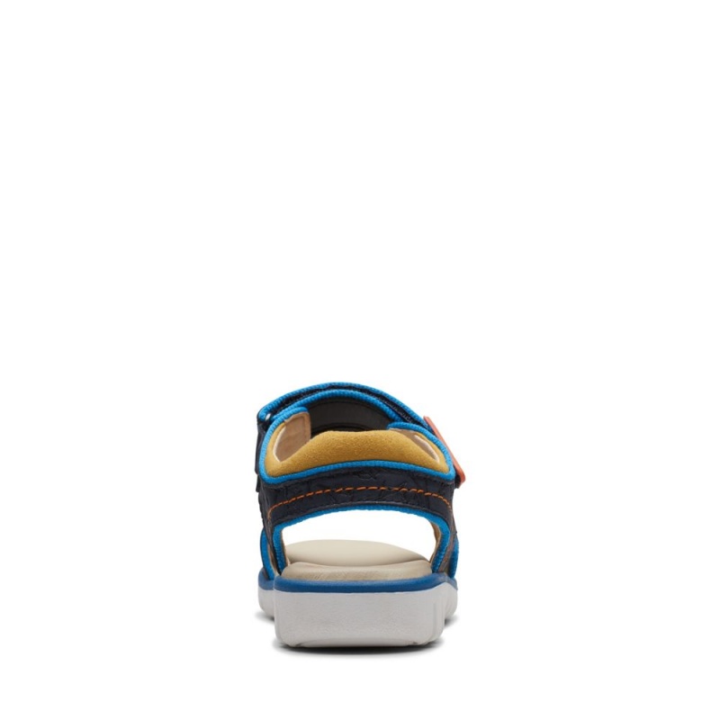 Chlapecké Sandály Clarks Roam Plane Tmavě Blankyt | CZ-307862