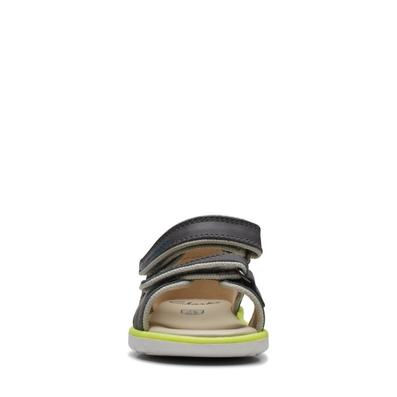 Chlapecké Sandály Clarks Roam Plane Toddler Šedé | CZ-028714