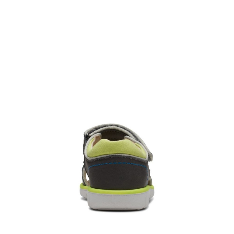 Chlapecké Sandály Clarks Roam Plane Toddler Šedé | CZ-028714