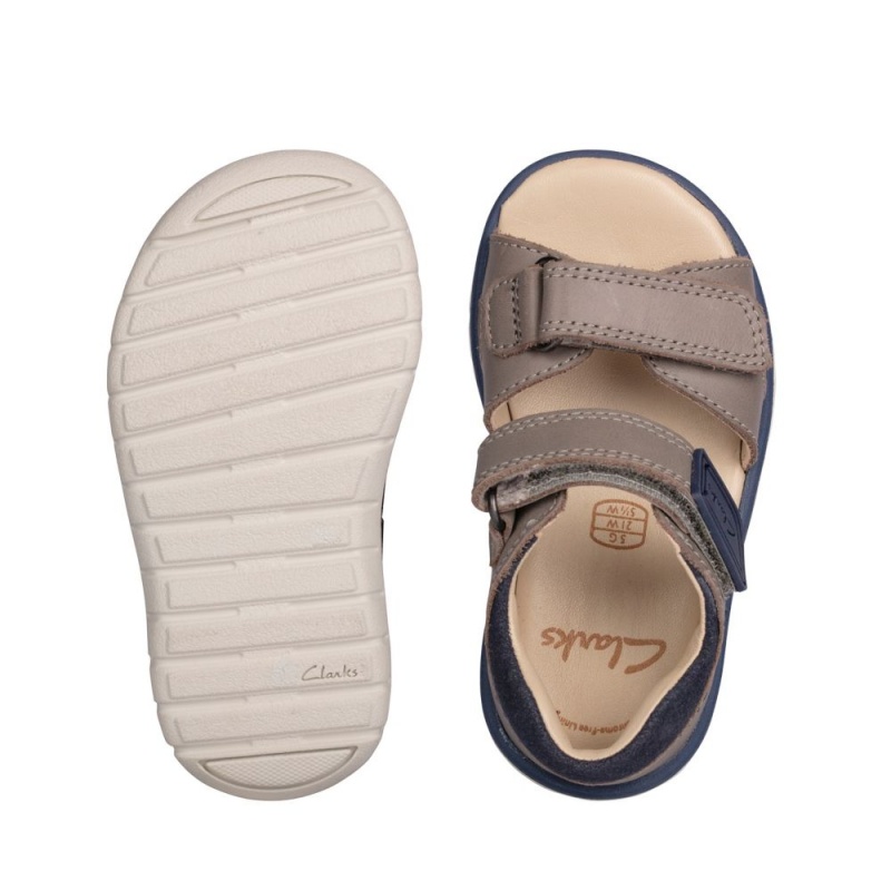 Chlapecké Sandály Clarks Roam Surf Toddler Šedé | CZ-702485