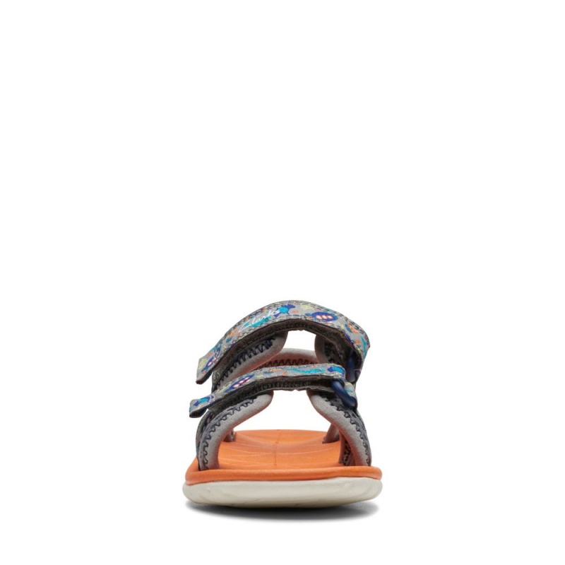 Chlapecké Sandály Clarks Surfing Tide Toddler Šedé | CZ-835270