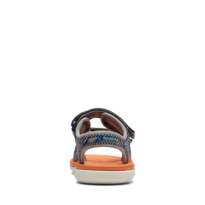 Chlapecké Sandály Clarks Surfing Tide Toddler Šedé | CZ-835270