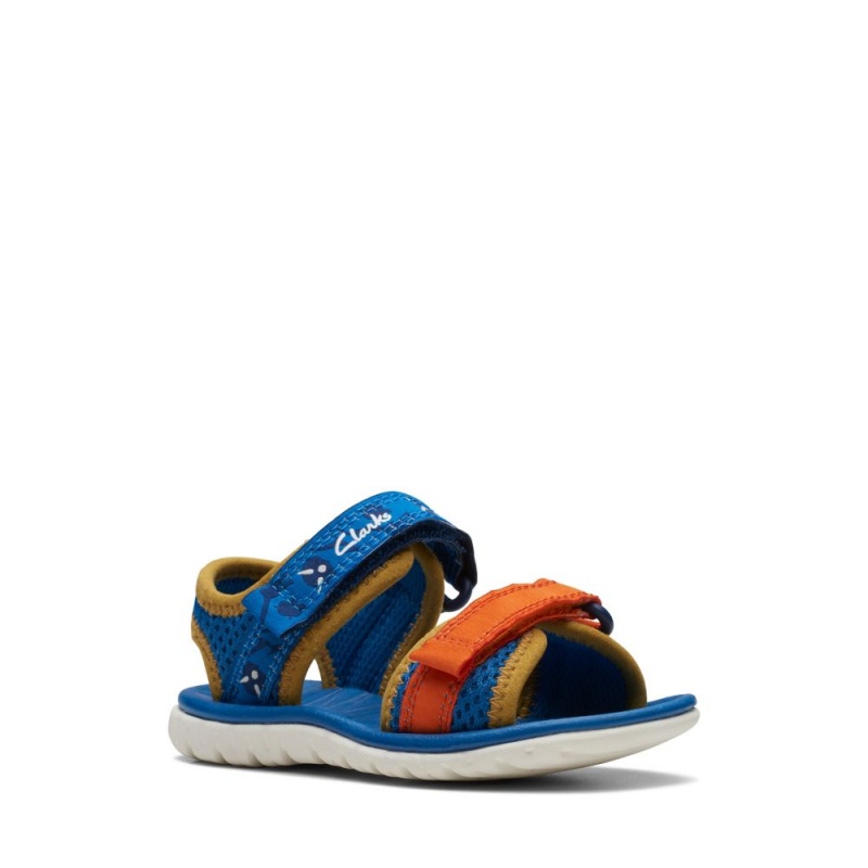 Chlapecké Sandály Clarks Surfing Tide Toddler Blankyt | CZ-437128