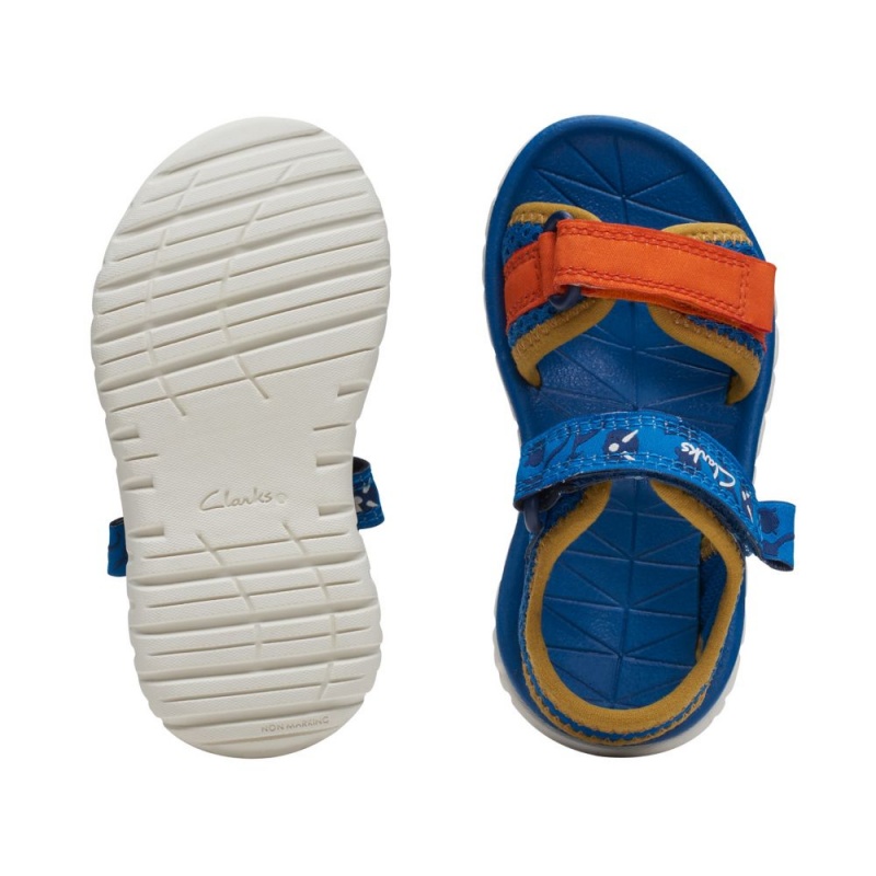 Chlapecké Sandály Clarks Surfing Tide Toddler Blankyt | CZ-437128