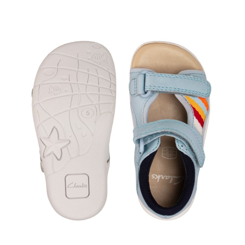 Chlapecké Sandály Clarks Zora Beau Toddler Světle Blankyt | CZ-320795