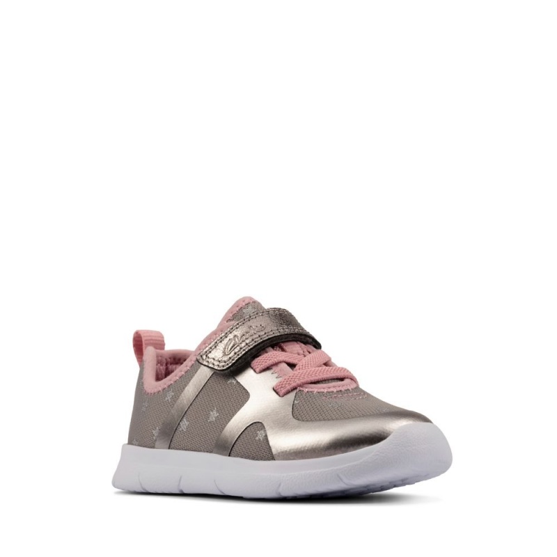 Chlapecké Tenisky Clarks Ath Flux Toddler Blankyt Šedé | CZ-518934