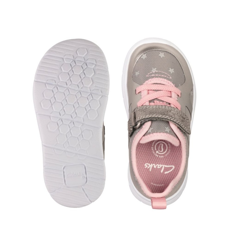 Chlapecké Tenisky Clarks Ath Flux Toddler Blankyt Šedé | CZ-518934