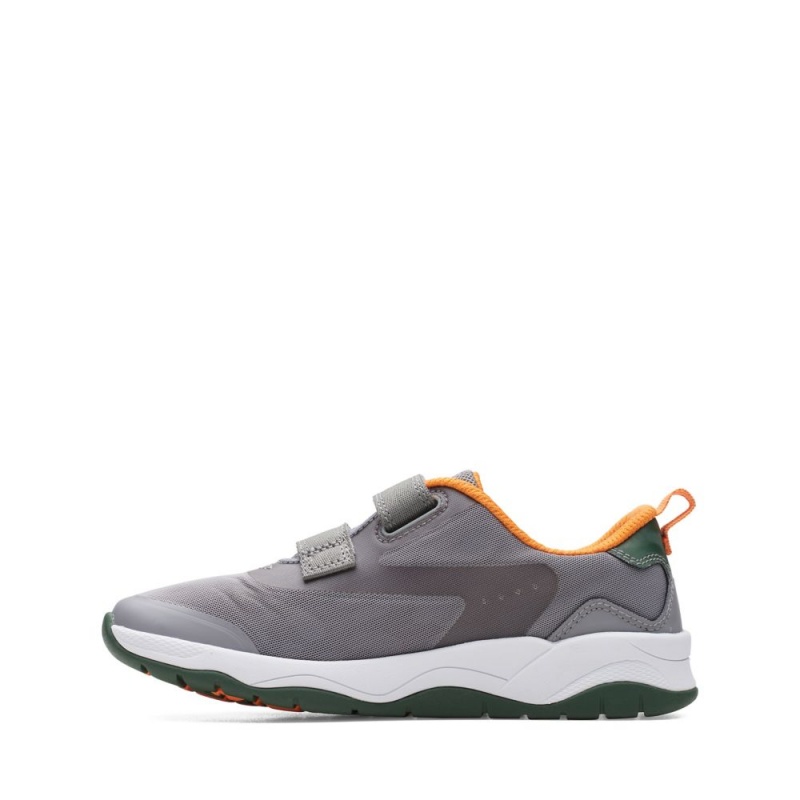 Chlapecké Tenisky Clarks Clowder Race Šedé | CZ-028139