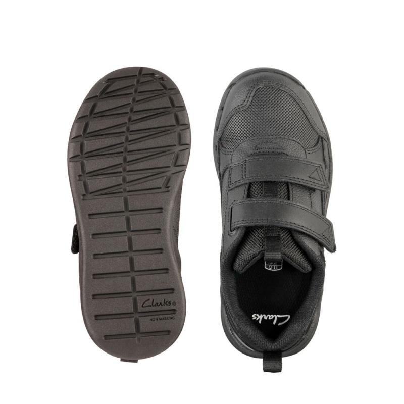 Chlapecké Tenisky Clarks Orbit Sprint Toddler Černé | CZ-453162