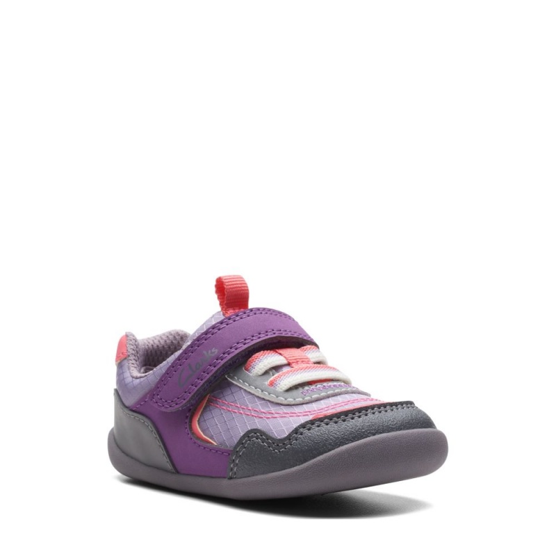 Chlapecké Tenisky Clarks Roamer Sport Toddler Fialové | CZ-813796